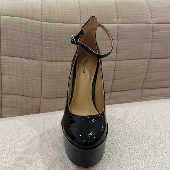 NEW Black Platform Ankle Strap Heels - Picture 9 of 11